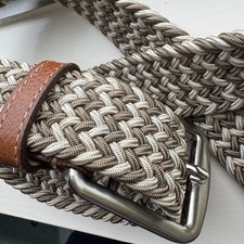 Martin Dingman Newport Woven Italian Rayon Elastic Belt sz 32