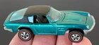 Vintage Hot Wheels Redline 1969 SCARCE Aqua Maserati Mistral w/BLACK Roof - NR!!