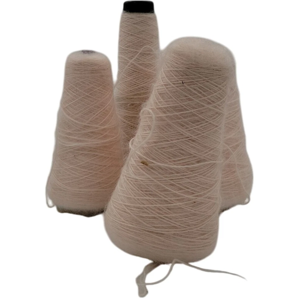 Vintage 1980s Off White Yarn Cones for Sewing Knitting Weaving Lot of 4 - Image 4 of 4