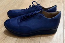 SUTOR MANTELLASSI numero 8 1/2 scarpe shoes blu blue sneaker made italy pelle 42,5