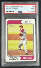SHOHEI OHTANI PSA 9 2023 TOPPS HERITAGE #20 ANGELS 3903
