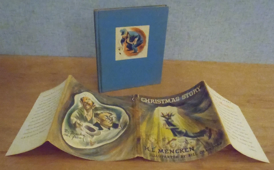 CHRISTMAS STORY by H. L. Mencken 1946 Illustrated by Bill Crawford - 1st Ed HBDJ - Image 3 of 4