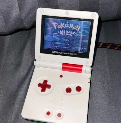 Nintendo Game Boy Gameboy Advance SP AGS 001 Custom Shell Red Toad