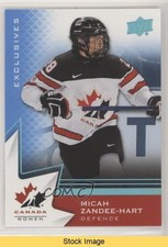 2020 Upper Deck Team Canada Juniors Women's WC Blue Micah Zandee-Hart READ z6b