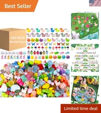 420 Pcs Non-Toxic Mini Resin Animal Figurines - Perfect for Decor & Crafts
