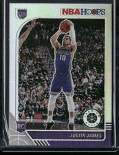 2019-20 Hoops Premium Stock #244 Justin James Prizms Silver