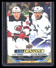 2024-25 Upper Deck: Jack Hughes / Auston Matthews CL - #C210 UD Canvas