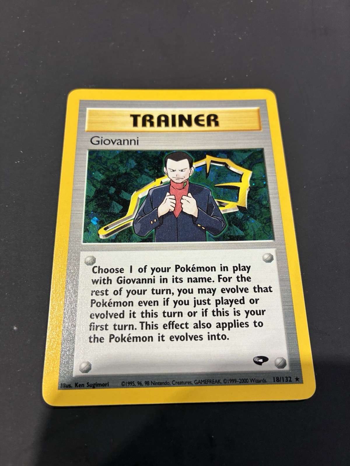 Pokemon Trading Card  Giovanni Trainer 18/132 Holo NM Excellent Condition