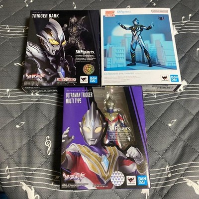 Bandai S.H.Figuarts Ultraman Trigger Set Action Figure 3 Pack Dark Evil