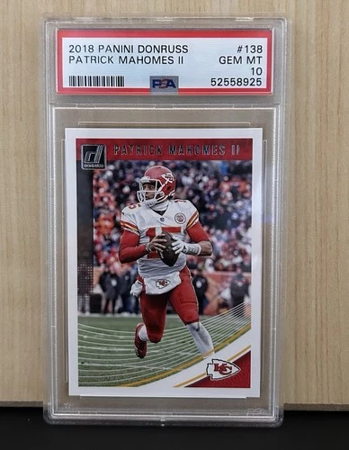 2018 Panini Donruss Patrick Mahomes II #138 PSA 10 GEM MINT