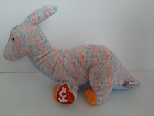 Ty Pluffies Clomps Dinosaur Plush Stuffed TyLux Plush Soft Toy 10" 2005