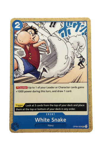 New: One Piece CCG White Snake OP06-059 Wings of the Captain Regular Uncommon