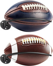 2 Packs Football Room D cor, Wall Mount Football Holder Football Display Stand,