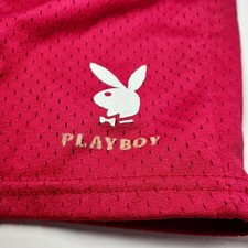Playboy By Pacsun Mens Red Mesh Athletic Shorts Size L