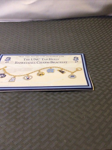UNC TAR HEELS BASKETBALL CHARM BRACELET, BRAND NEW IN BOX WITH COA, 2006 - Picture 6 of 10
