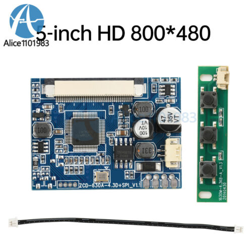 4.3"/5" LCD Monitor Driver Board Module Kit Car Audio Video Display Motherboard - Picture 24 of 27