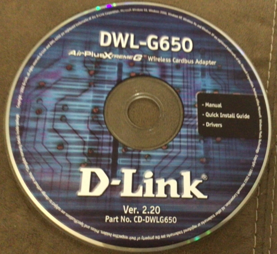 DWL-G650 High Speed 2.4GHz (802.11g) Wireless, Cardbus Adapter D-Link - Image 4 of 4