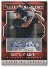 2014 PANINI ELITE EXTRA EDITION AUTO /799 #70 DUSTIN DEMUTH