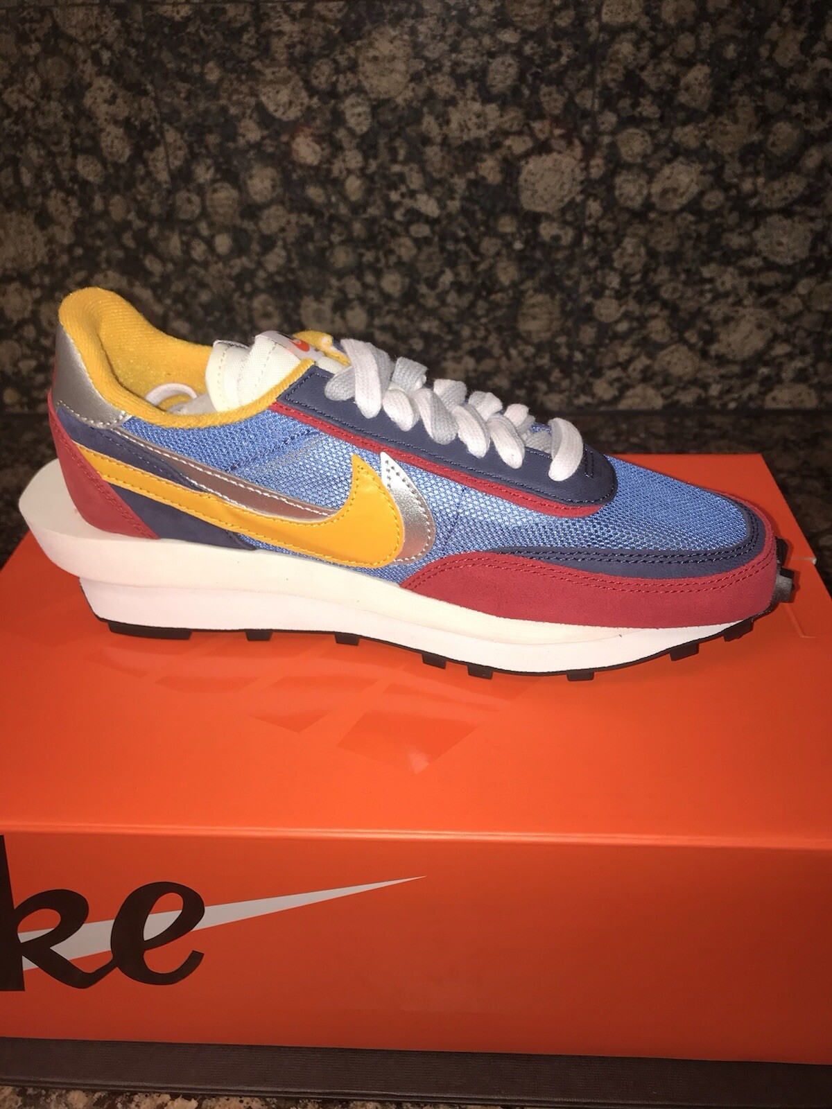 SACAI X NIKE Nike sacai x LDWaffle Varsity blu da uomo autentiche taglia 6 5 BV0073