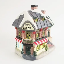 Greenbrier International Christmas Village PET SHOP Store Figurine Ceramic Small