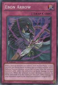 Ebon Arrow - DP11-EN021 - Common - 1st Edition x3 - Near Mint