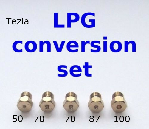 5 Burner Gas Hob LPG Conversion Kit Jets Nozzles Propane Injectors New!!