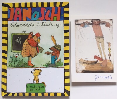 Janosch signed art card original signed signature autograph