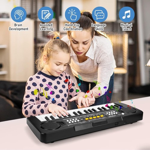 Kinder Keyboard, Elektronisches Klavier, Musikspielzeug, 37 Tasten, Lernspiel... - Bild 6 von 12