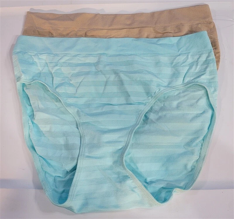 NUEVO SIN ETIQUETAS 2 Jockey 8 Moderno Microfibra Rayas Ropa Interior Sin Costuras Azul Tostado 119162 Foto 2 de 2