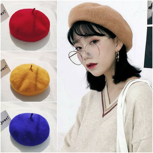 Donna Basco Misto Lana Artista Cappello Pittore Ragazze Trendy Invernale  Caldo | eBay