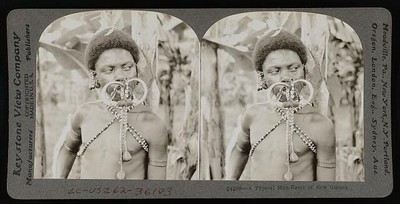 Photo:A typical man-eater of New Guinea 1919