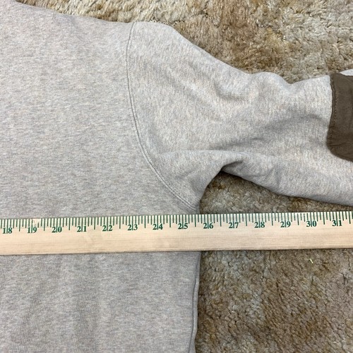 Woolrich Boysen Half Zip Pullover Sweater Elbow Patch Tan Brown Mens Size XL - Picture 10 of 11