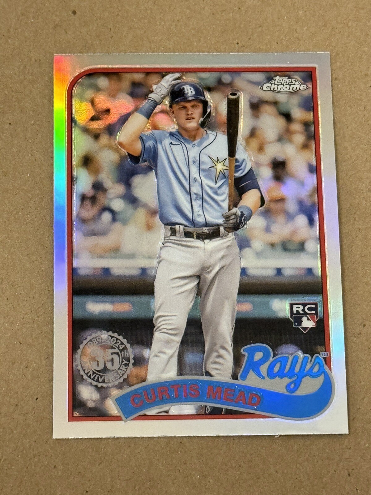 2024 Topps Chrome - 1989 Topps Baseball #89CB-20 Curtis Mead (RC)