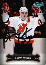 Aaron Broten Signed Auto 2006-07 Parkhurst card New Jersey Devils