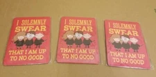 Harry Potter 5" x 3.5" I Solemnly Swear That I am Up to No Good Magnet LOT OF 3