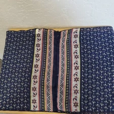 Womens Scarf 65"L x 12"W Blue White Yellow Floral Print Thin Sheer