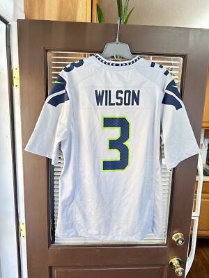 Authentic Nike Seattle Seahawks #3 Russell Wilson WOLF GRAY NFL