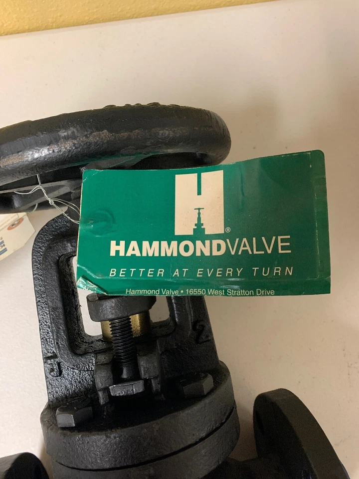 NEW, HAMMOND 2” CAST IRON GLOBE VALVE 125S / 200WOG, FREE SHIPPING - Image 4 of 4