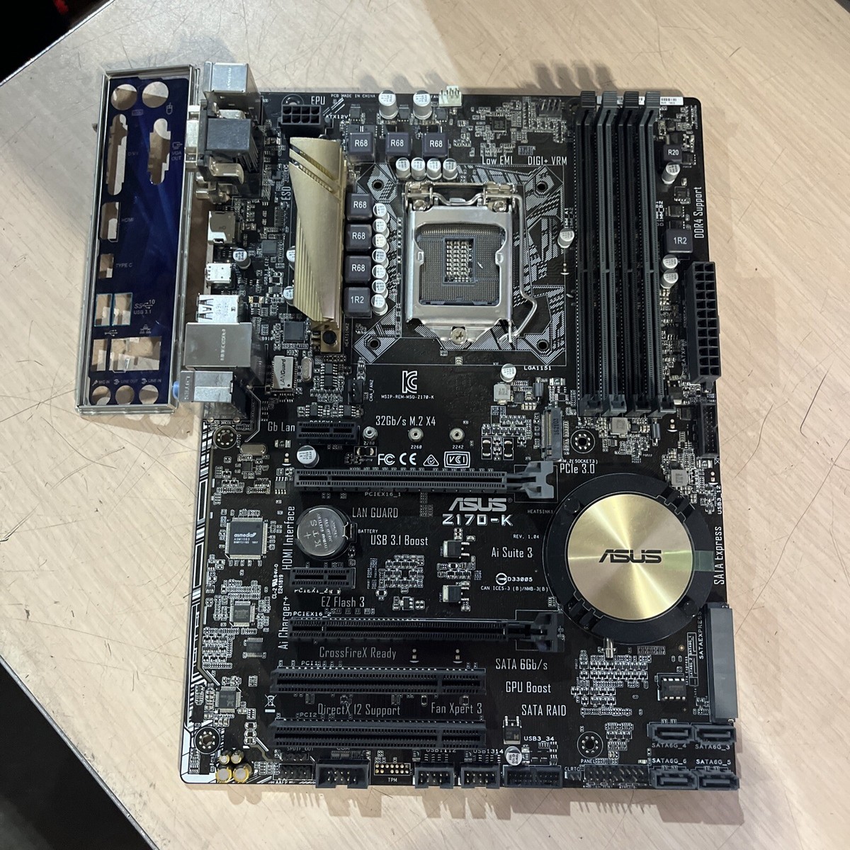 ASUS Z170-K i3-7100 8Gb DRAM+電源 650W ASUS Z170-K i3-7100 8Gb DRAM+電源 650W ASUS Z170-K ATX