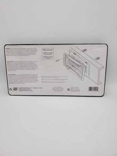 BG Bumper Guard License Plate Frame With Unbreakable Shield Included New - Picture 3 of 3