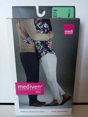 Mediven Plus Compression Socks Calf  Closed Toe 20-30 mmHg 19804 Size IV Beige