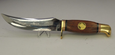 1989 Franklin Mint Sportsman Fixed Blade Wolf Kinfe Made In Solingen Germany