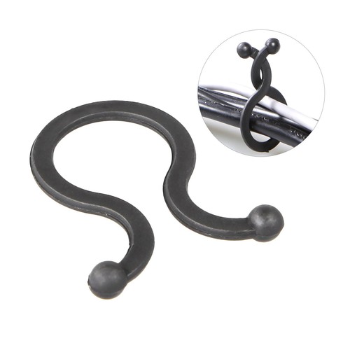 20pcs Cable Clips Adhesive Cord Black Management Wire Holder Organizer Clamp - 第 1/11 張圖片