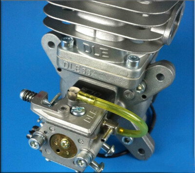 DLE 55CC Single Cylinder Two Stroke Side Exhaust Gas Engine w