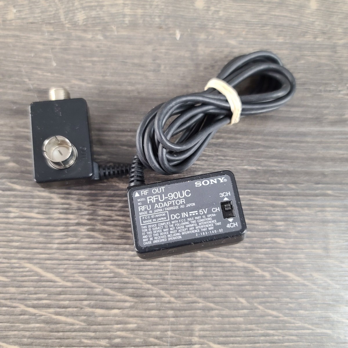 Sony RFU-90UC RFU Adapter 3-4 Channel Switch for TV RF Modulator