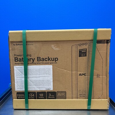 Schneider APC BR1500G Power Saving Battery Backup Pro 1500VA/865W RS AVR LCD