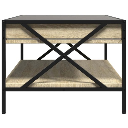 Couchtisch mit Infinity-LED Sonoma-Eiche 90x50x38 cm - Bild 7 von 11
