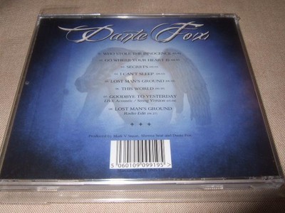 DANTE FOX,新品CD,直筆サイン入り,ダンテ・フォックス,メロハー