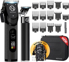 Novah Professional Hair Clippers for Men, Professional Barber Clippers and Tr...