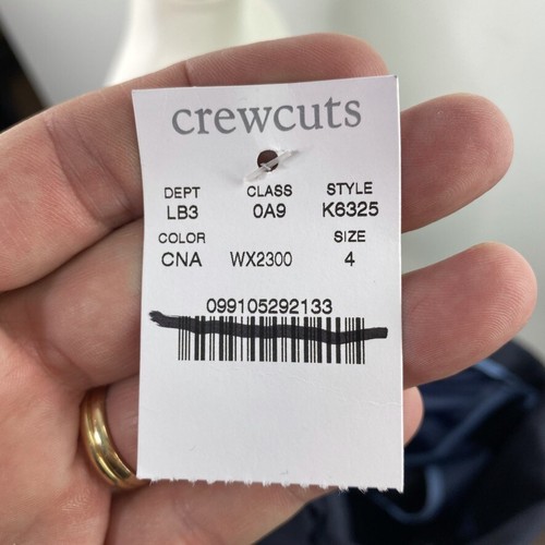 J.Crew Crewcuts Boy's $178 Two-Button Blazer in Navy Wool Size 4 K6325 - Picture 7 of 7